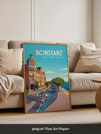 Konstanz Seepromenade Retro