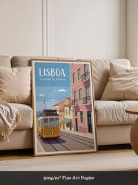 Lissabon Straßenbahn Blau