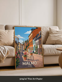 Malmö Altstadtbummel Fahrrad Retro