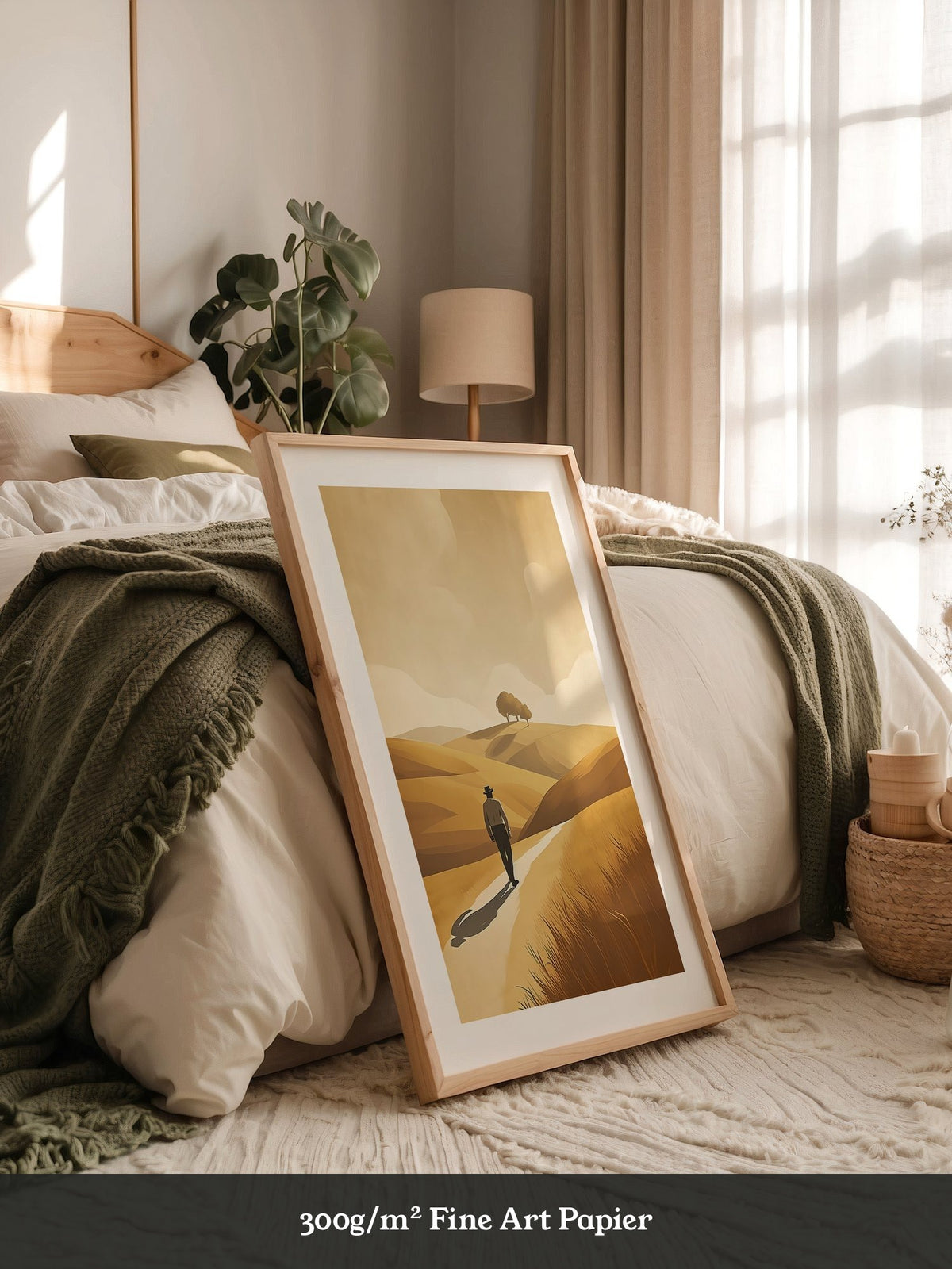 Wanderer in goldener Stille