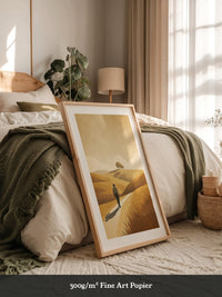 Wanderer in goldener Stille