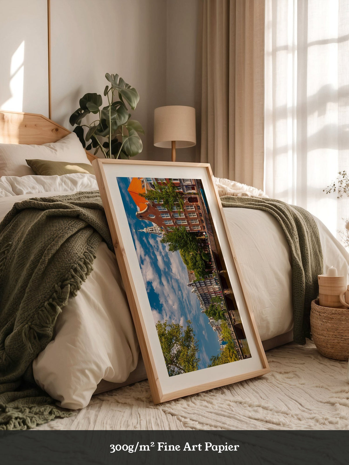 Amsterdam Grachten Häuser Perspektive