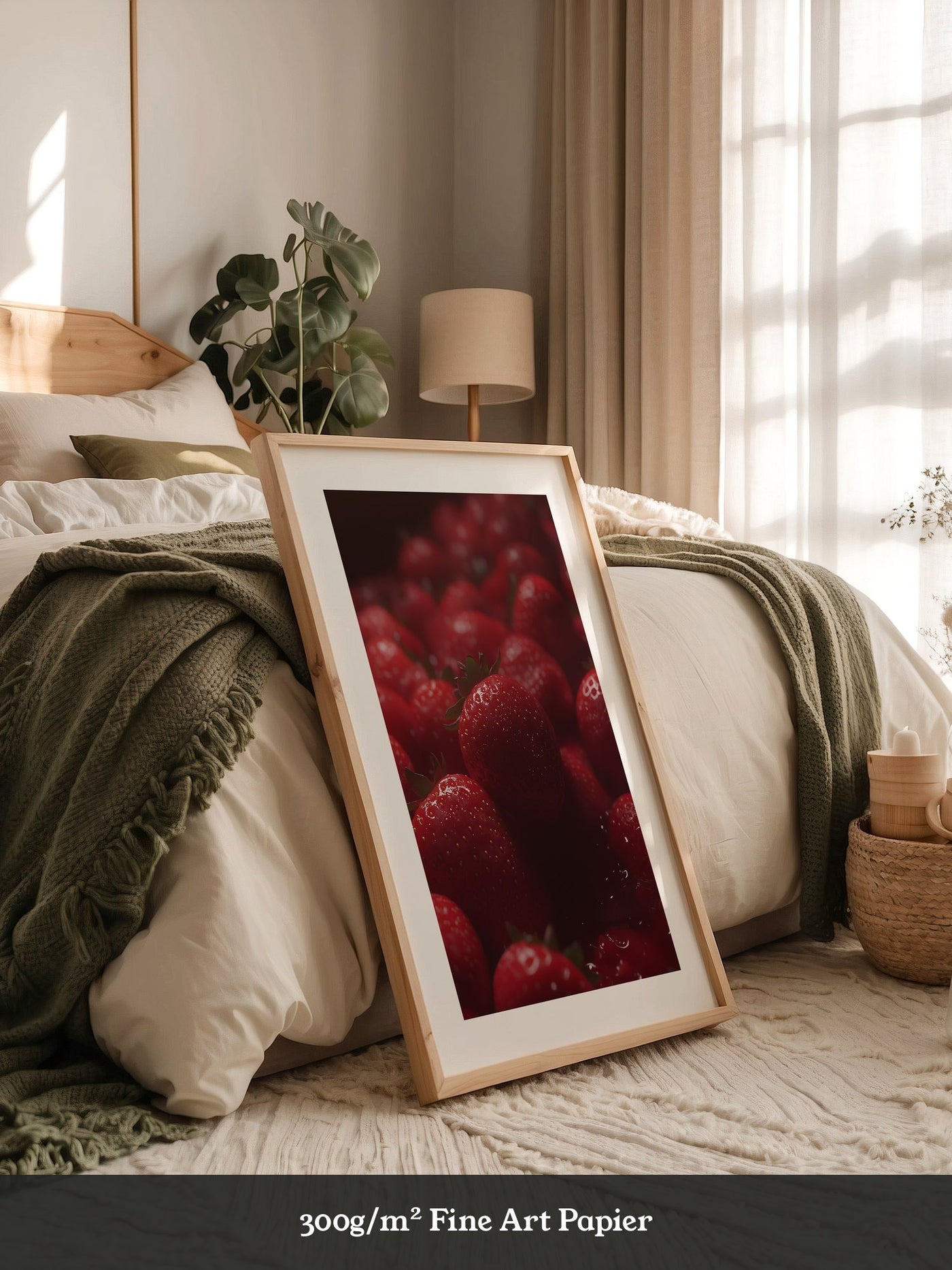 Erdbeeren Nahaufnahme glänzend