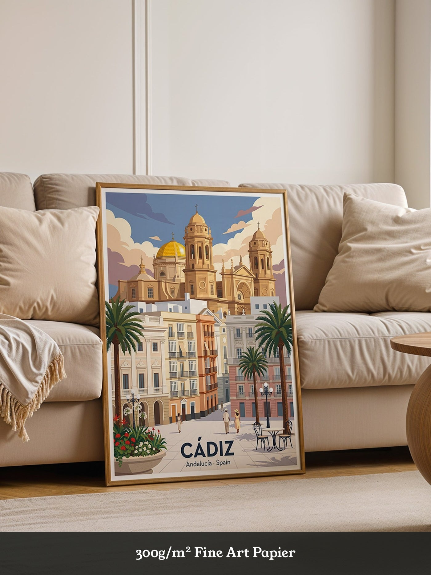 Cádiz Kathedrale Pastellfarben