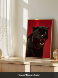 Panther rote Eleganz
