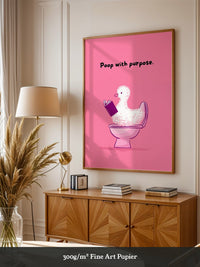 Ente Toilette Humor rosa