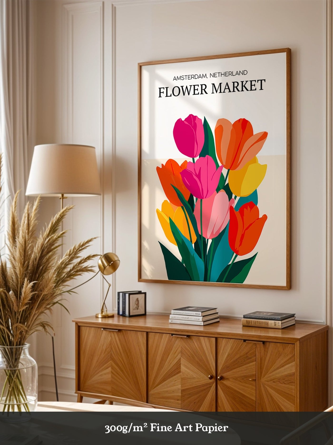 Bunte Tulpen Grafik