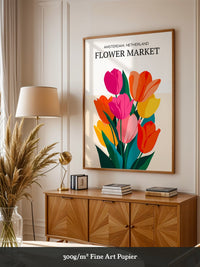 Bunte Tulpen Grafik