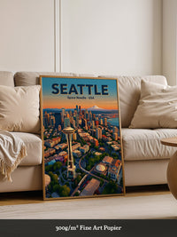Space Needle Seattle Sonnenuntergang