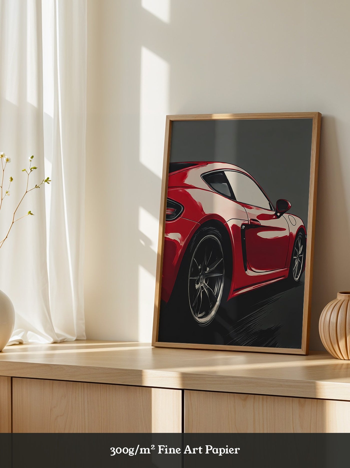 Porsche Rot Dynamisch Perspektive