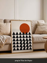 Sonnenaufgang Geometrie Minimalistisch