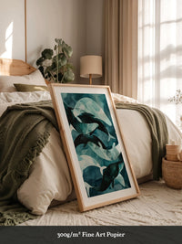 Wale Kunst Blaugrün