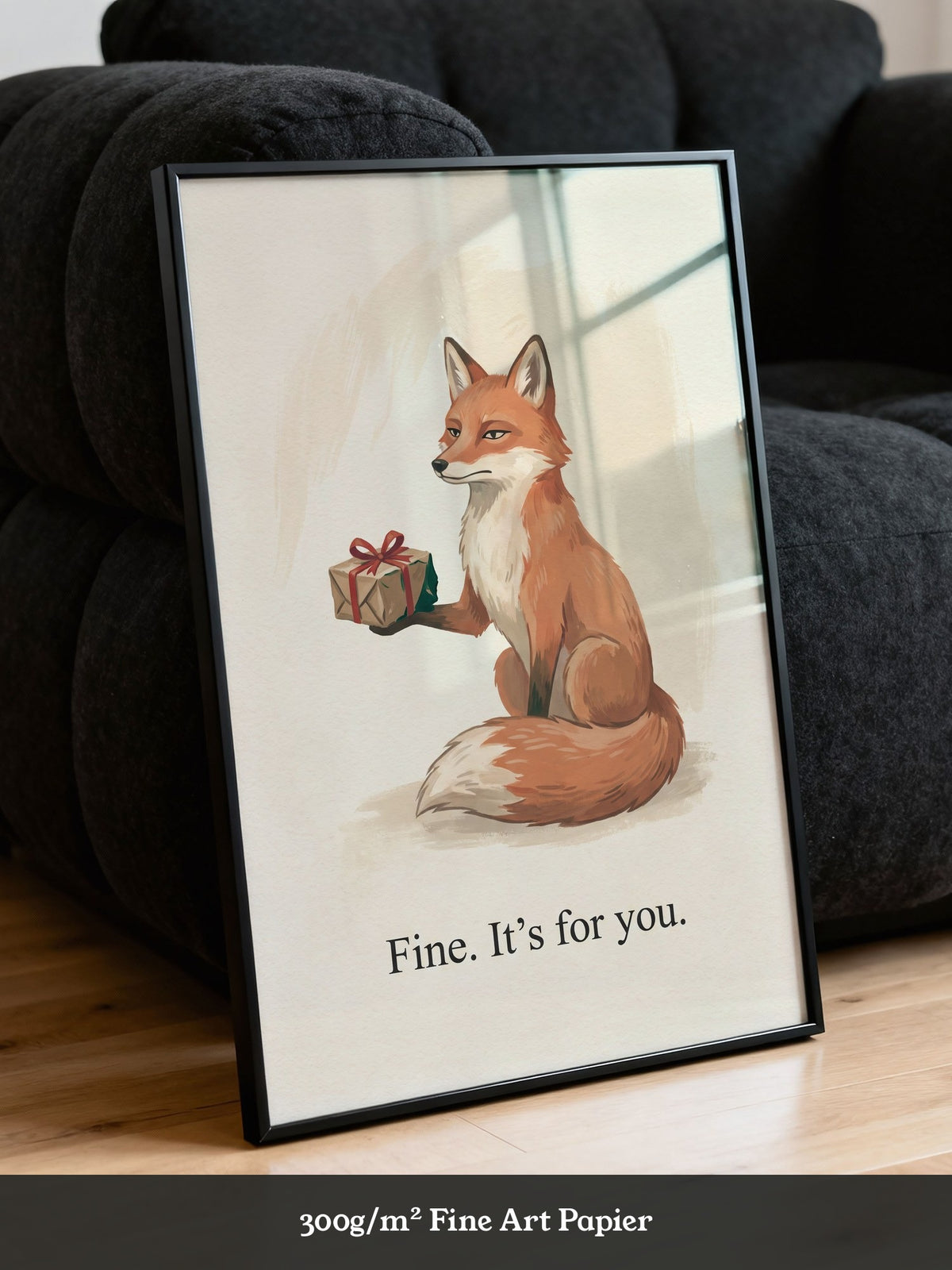 Fuchs Geschenk Illustration