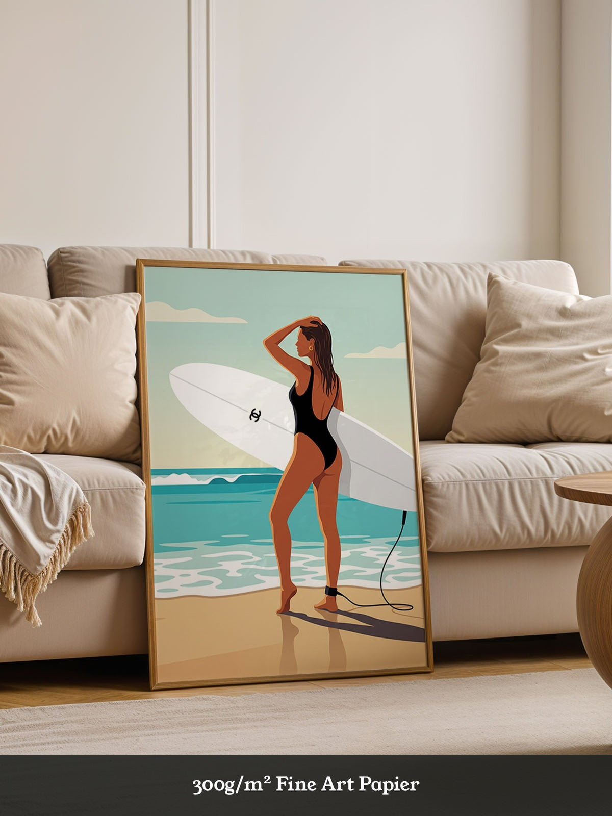 Surferin Strand Illustration