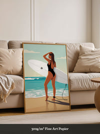 Surferin Strand Illustration