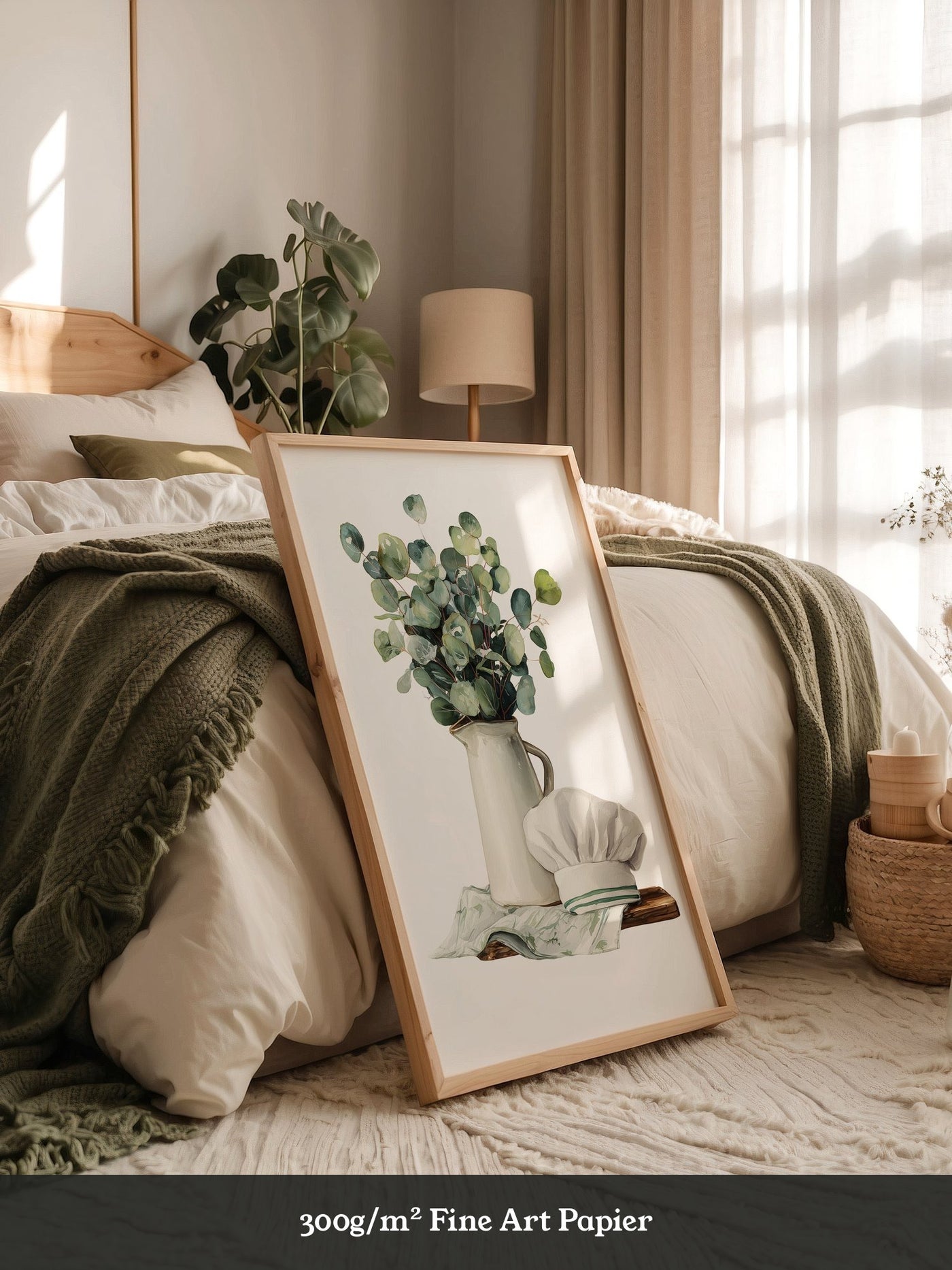 Eukalyptus Vase Kochmütze Aquarell