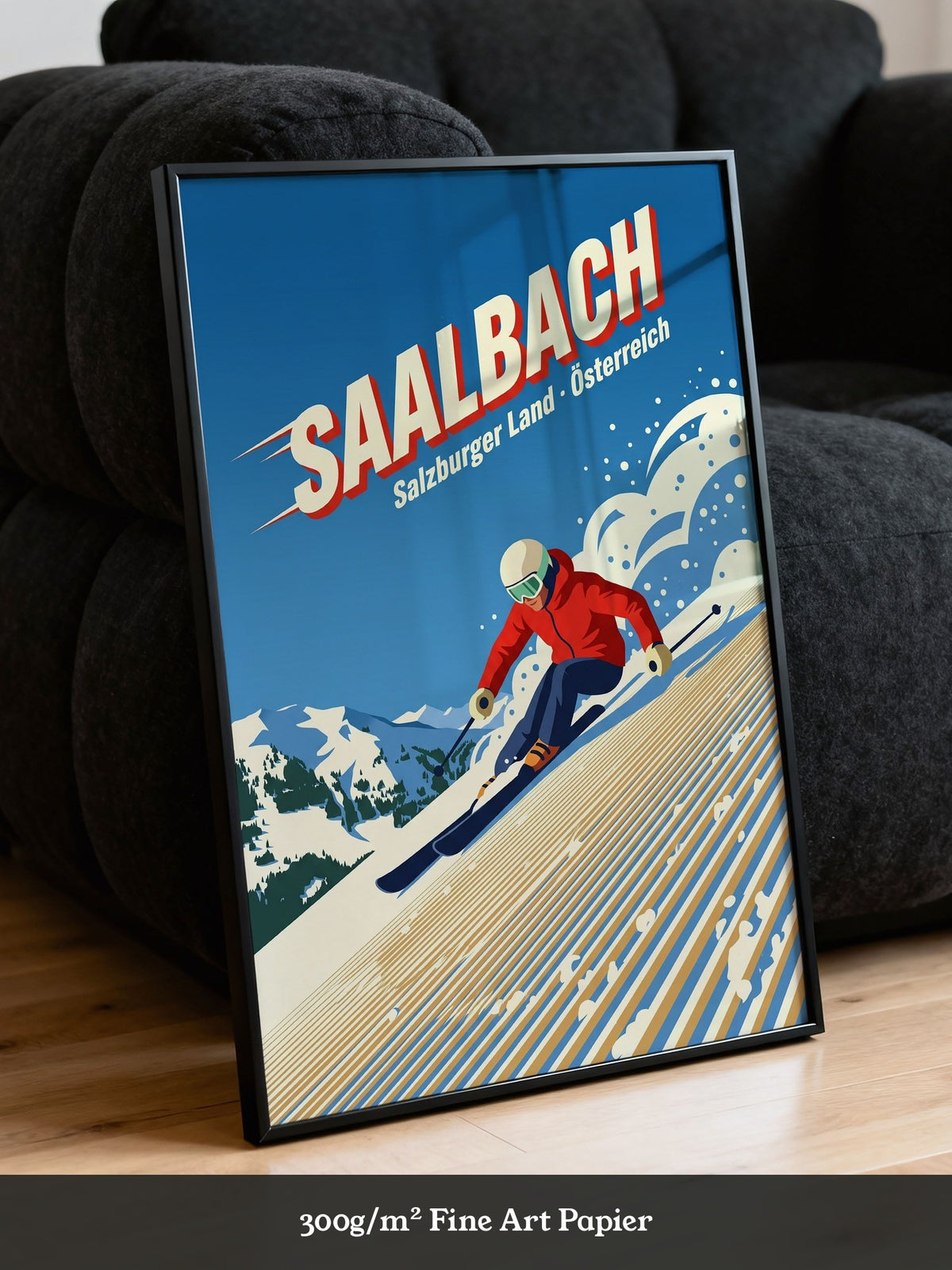 Skiläufer in Alpen