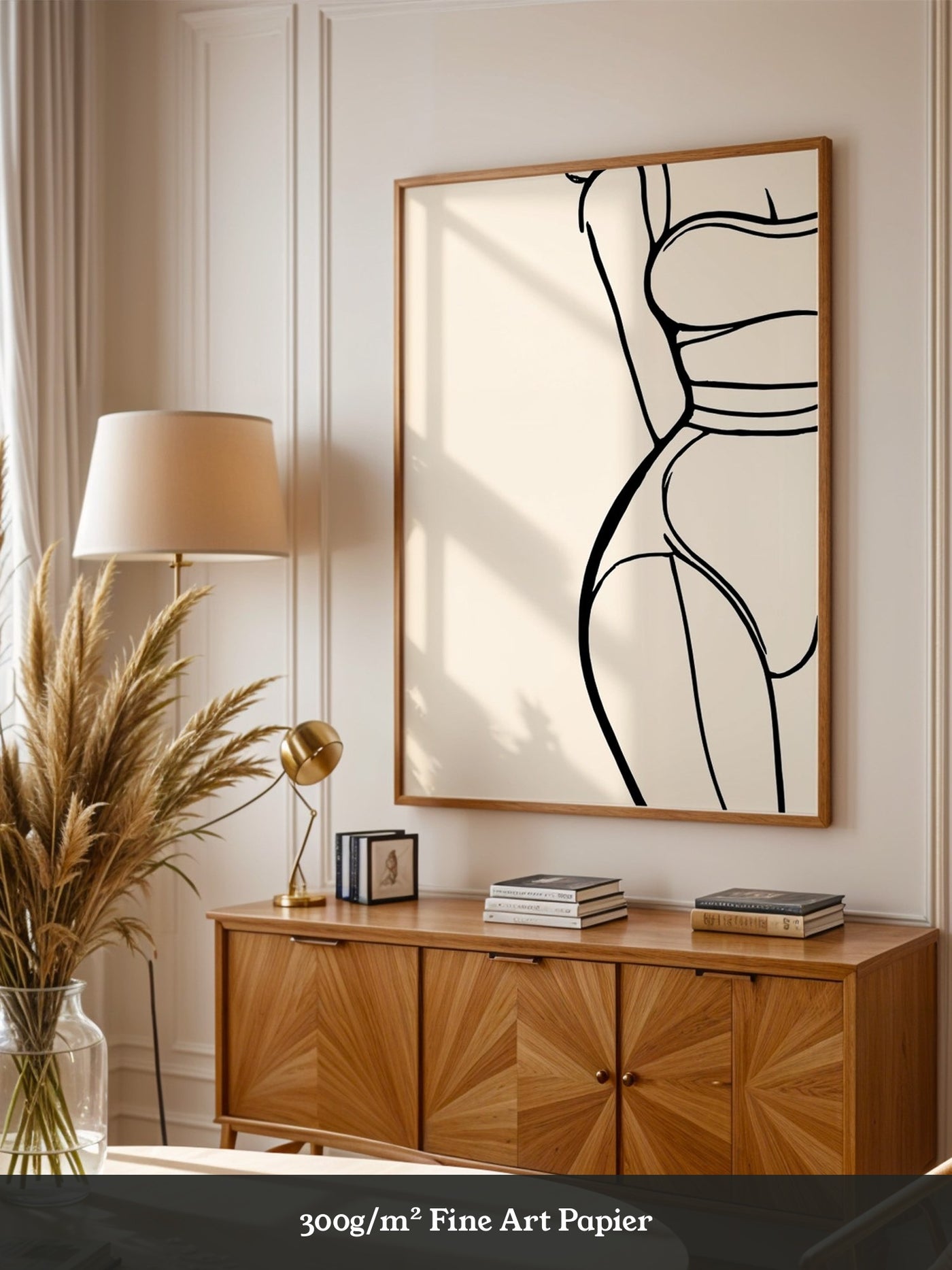 Minimalistische Frauen Silhouette Linie