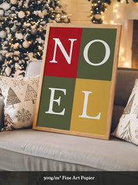 NOEL Buchstaben Buntblock