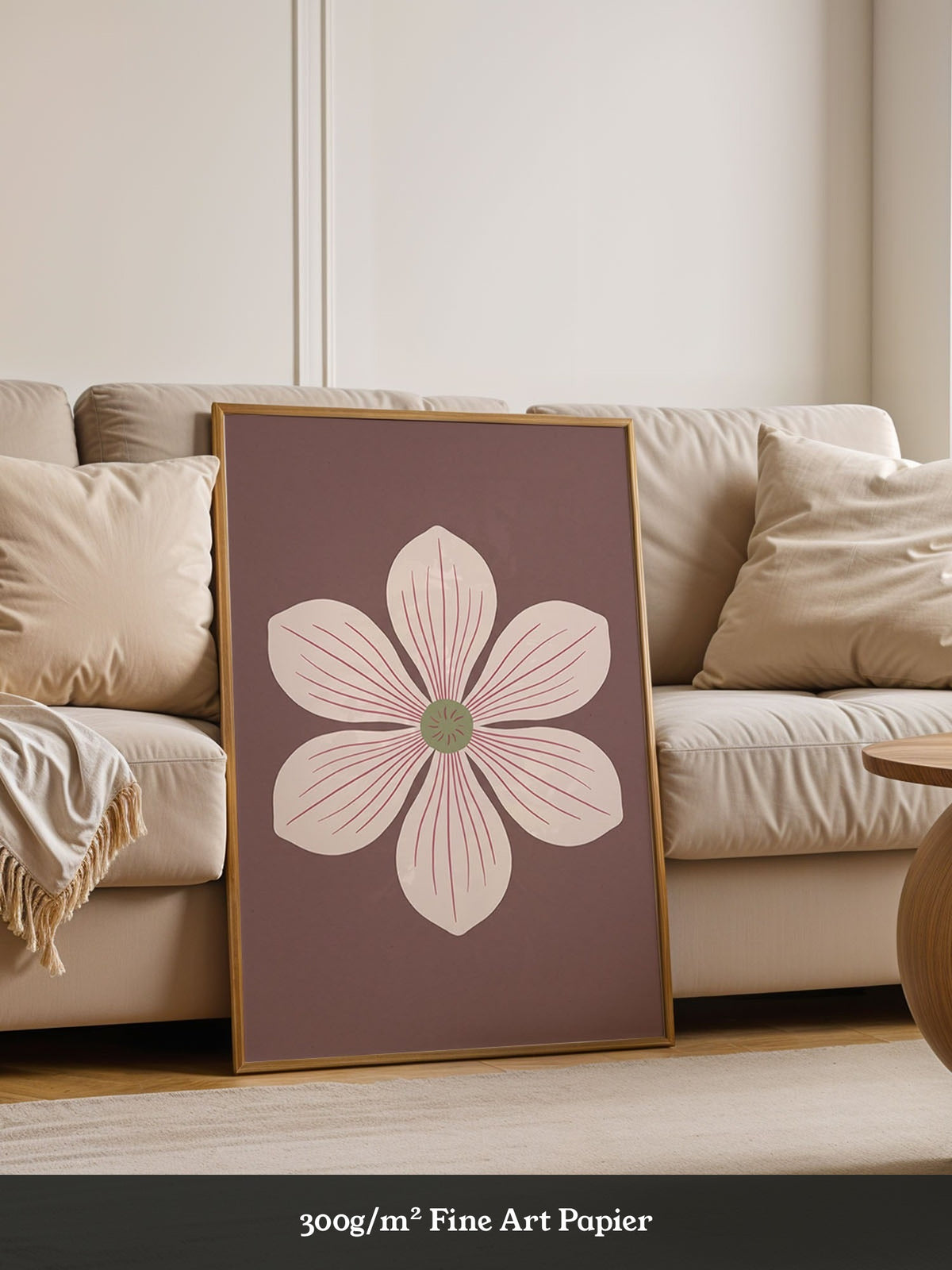 Blume Rosa Minimalistisch