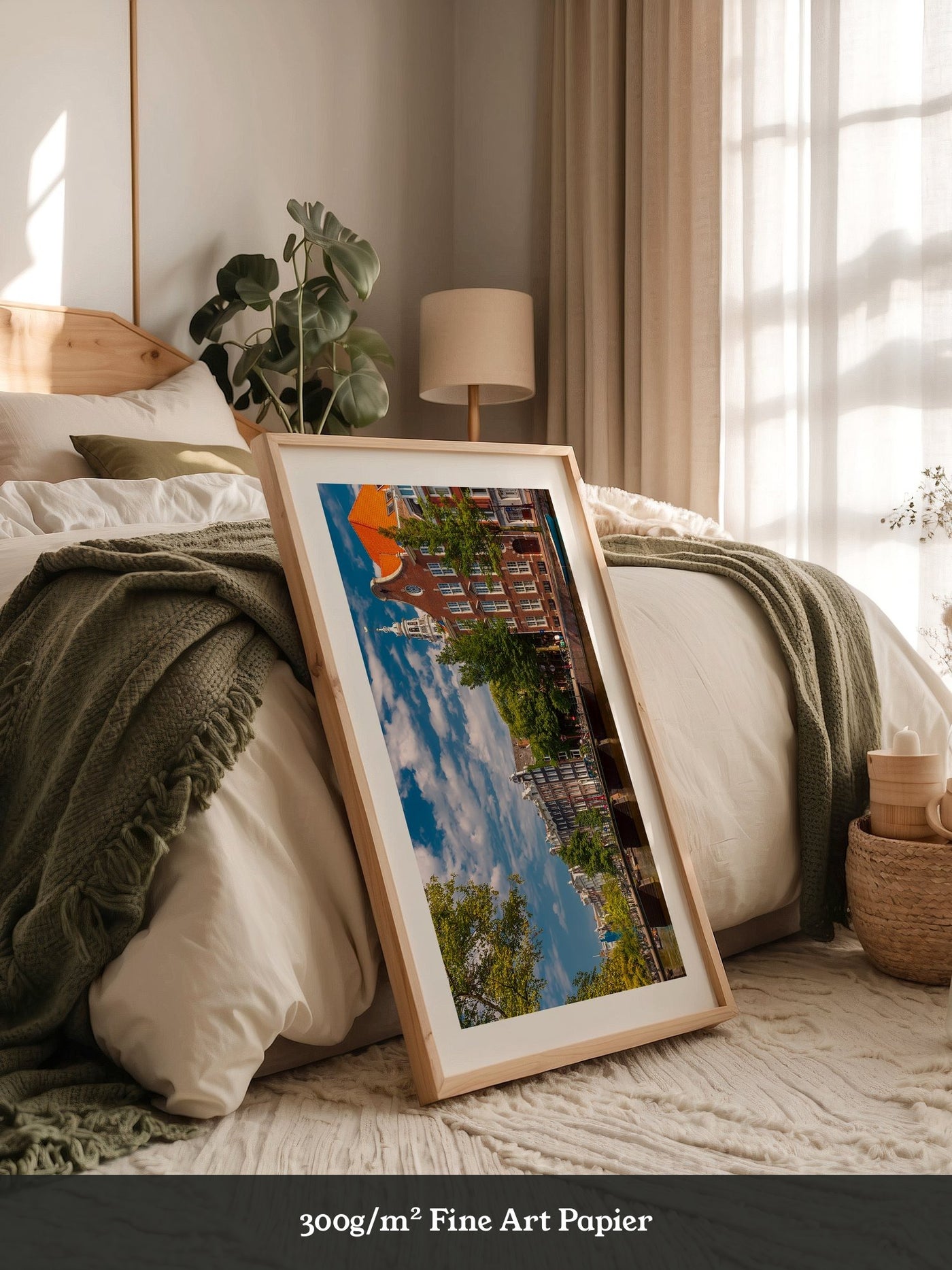 Amsterdam Grachten Häuser Perspektive