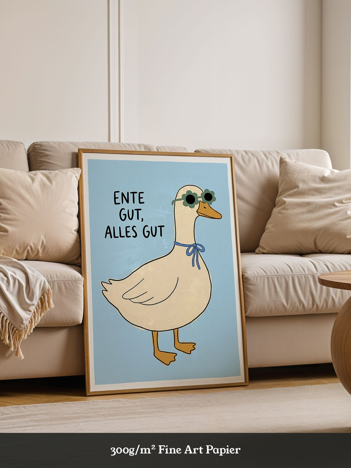 Ente Sonnenbrille Poster