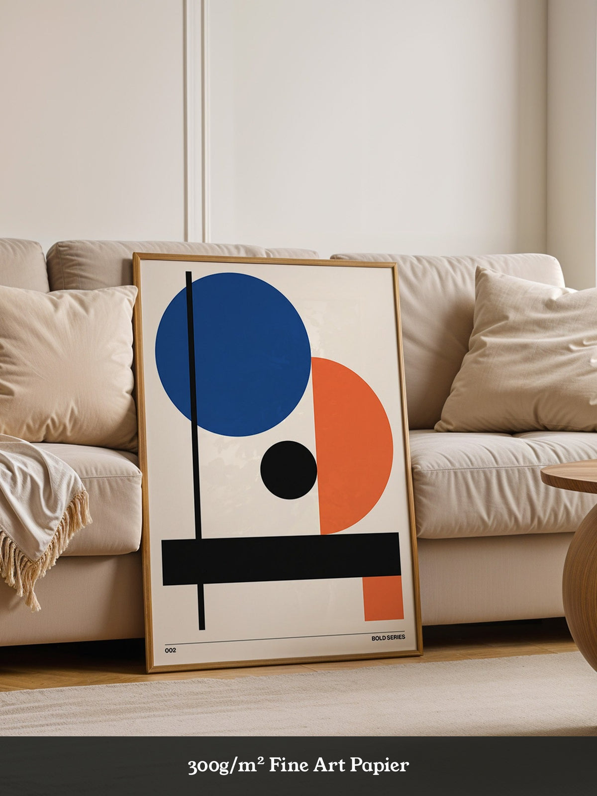 Geometrische Formen Blau Orange