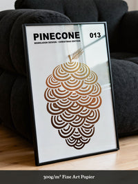 Kiefernzapfen Minimalistisch