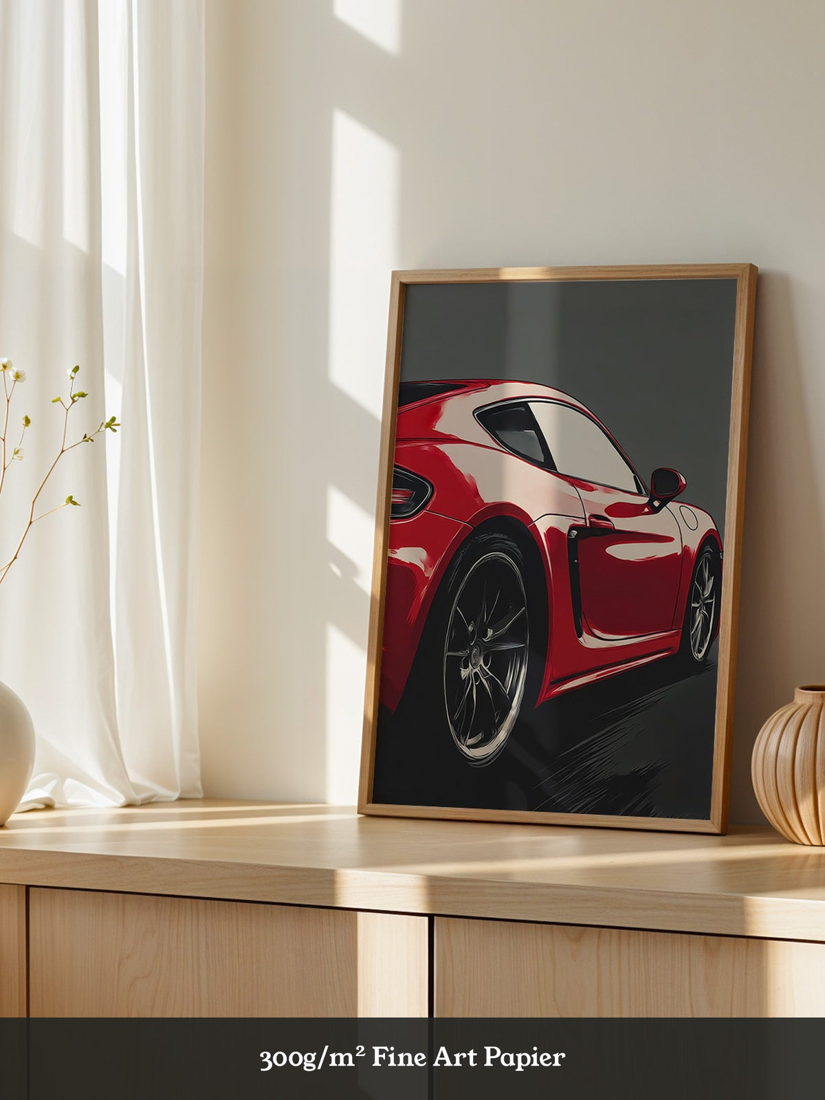 Porsche Rot Dynamisch Perspektive