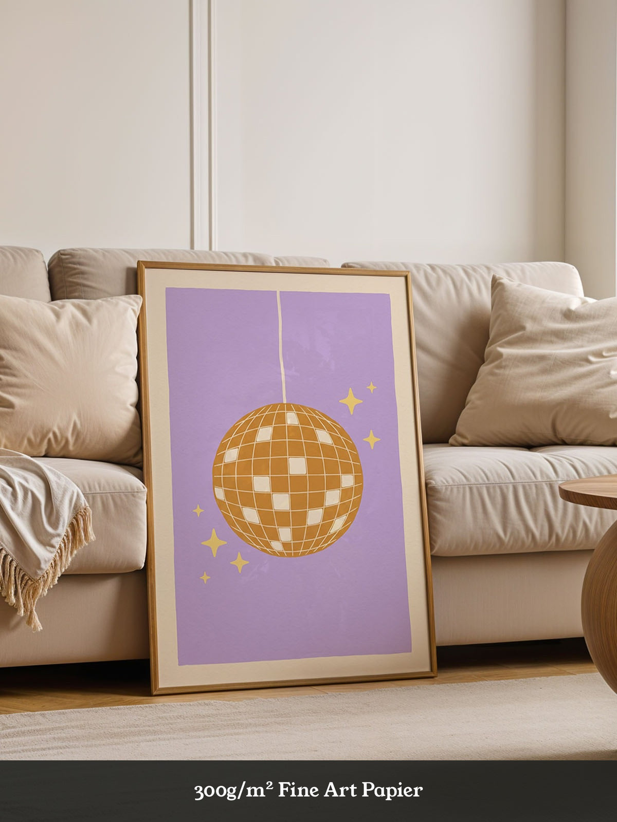 Discokugel Lila Poster