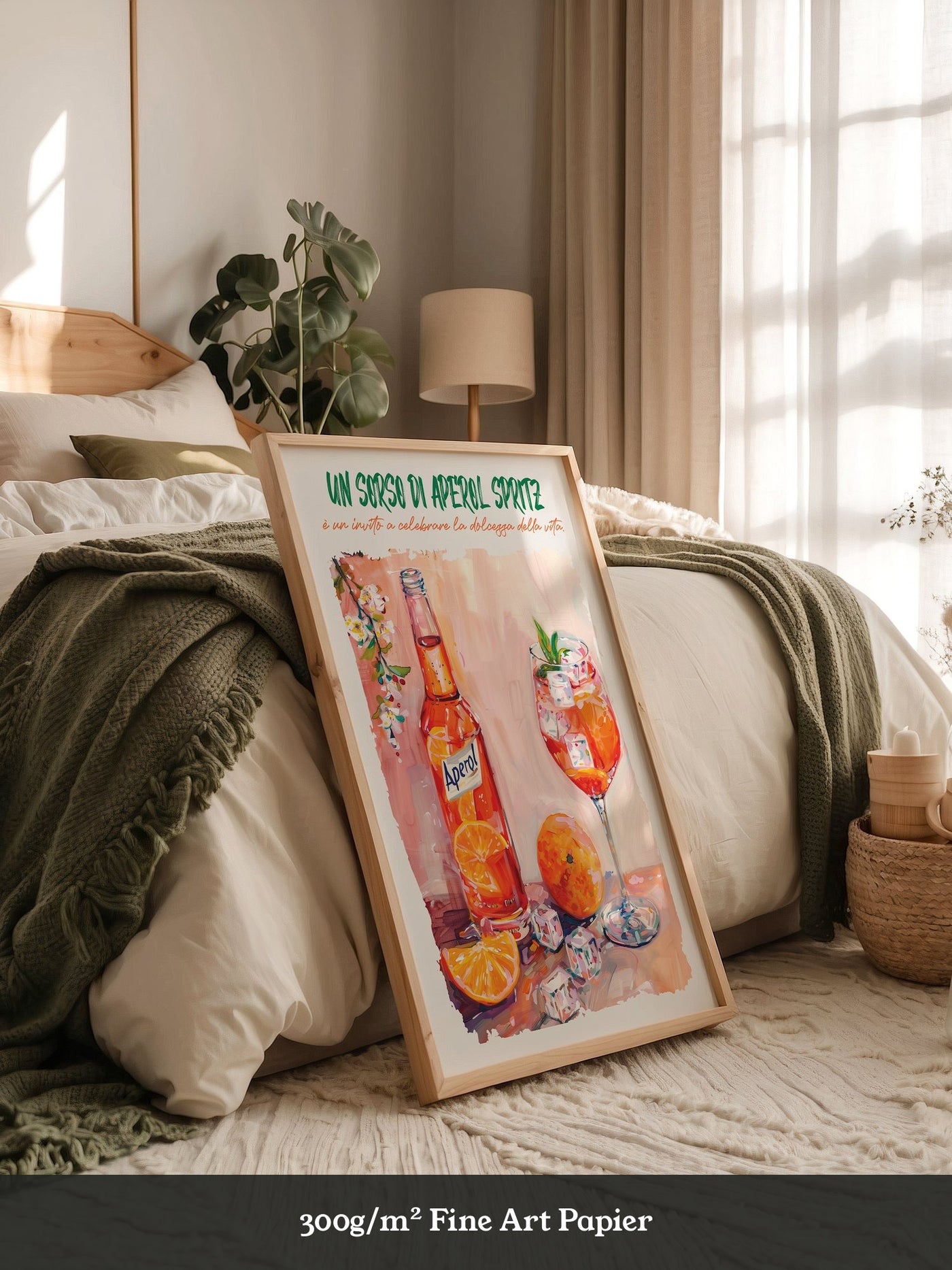 Aperol Orangen Spritz Aquarell
