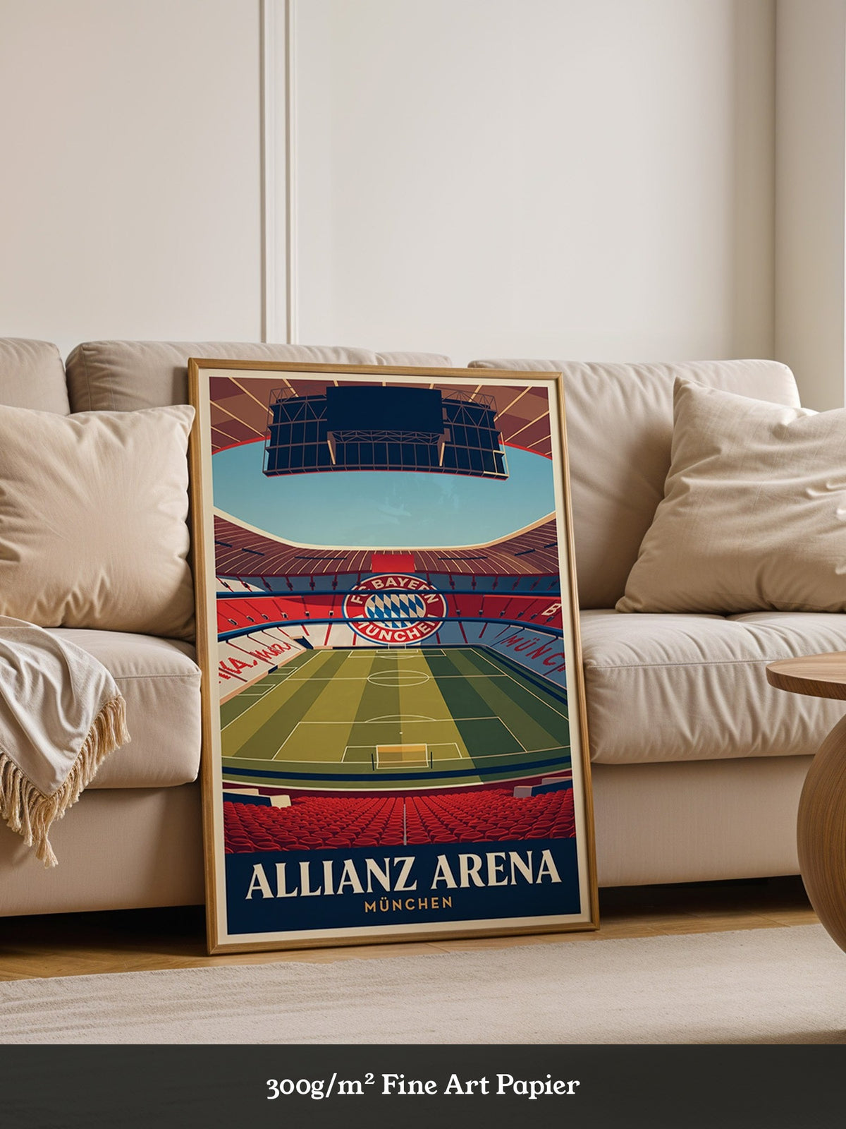 Allianz Arena Innenansicht Retro