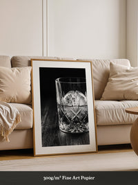 Tumbler Glasgeometrie Schwarzweiß