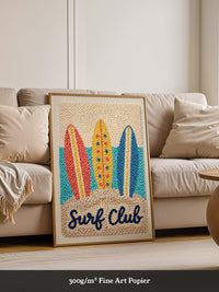 Bunte Surfboards Rétro-Look
