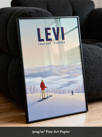 Wintersport Idylle Pastell