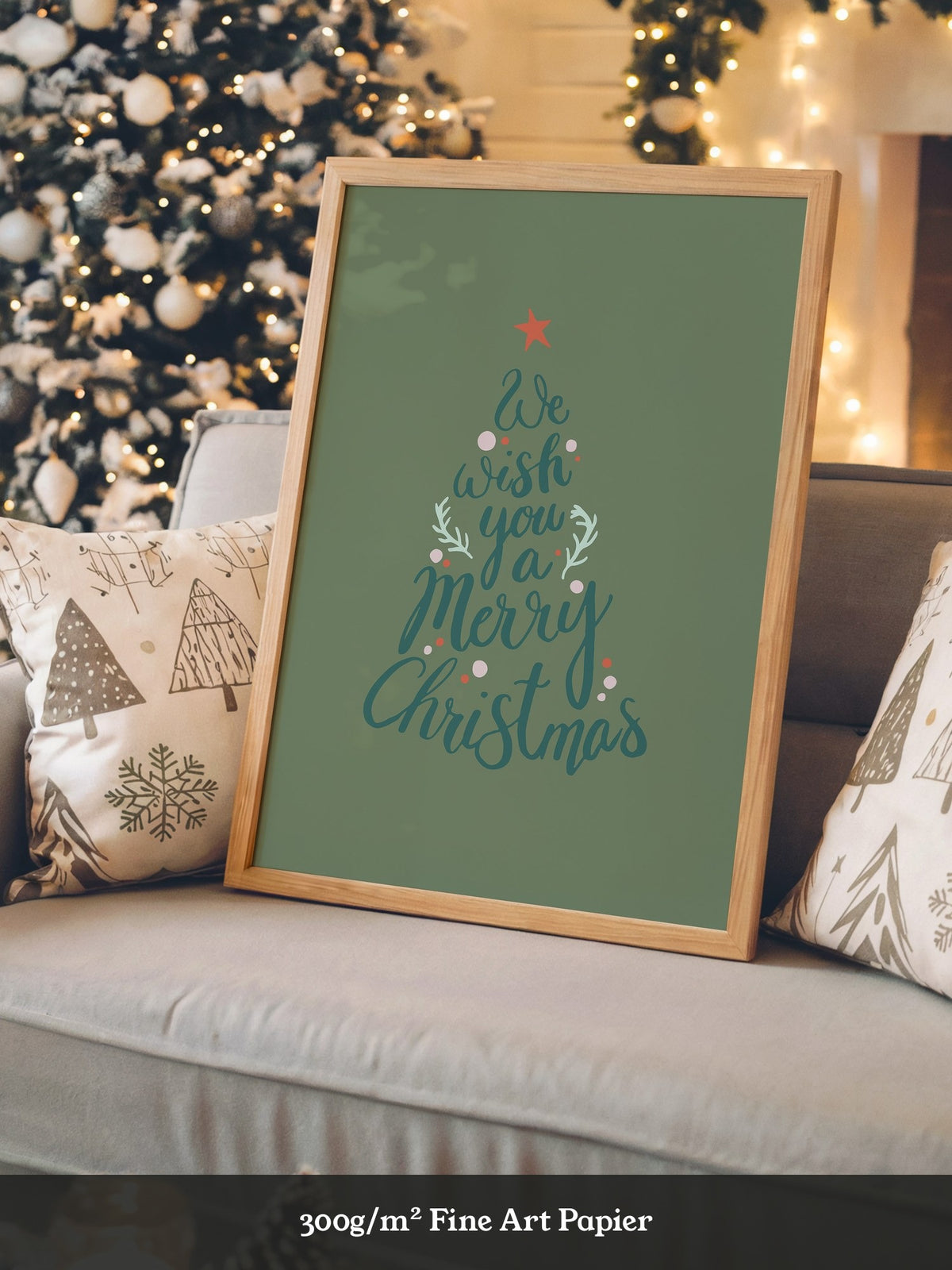Weihnachtsbaum Schriftzug kreativ