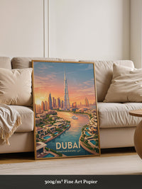 Dubai Skyline Sonnenuntergang