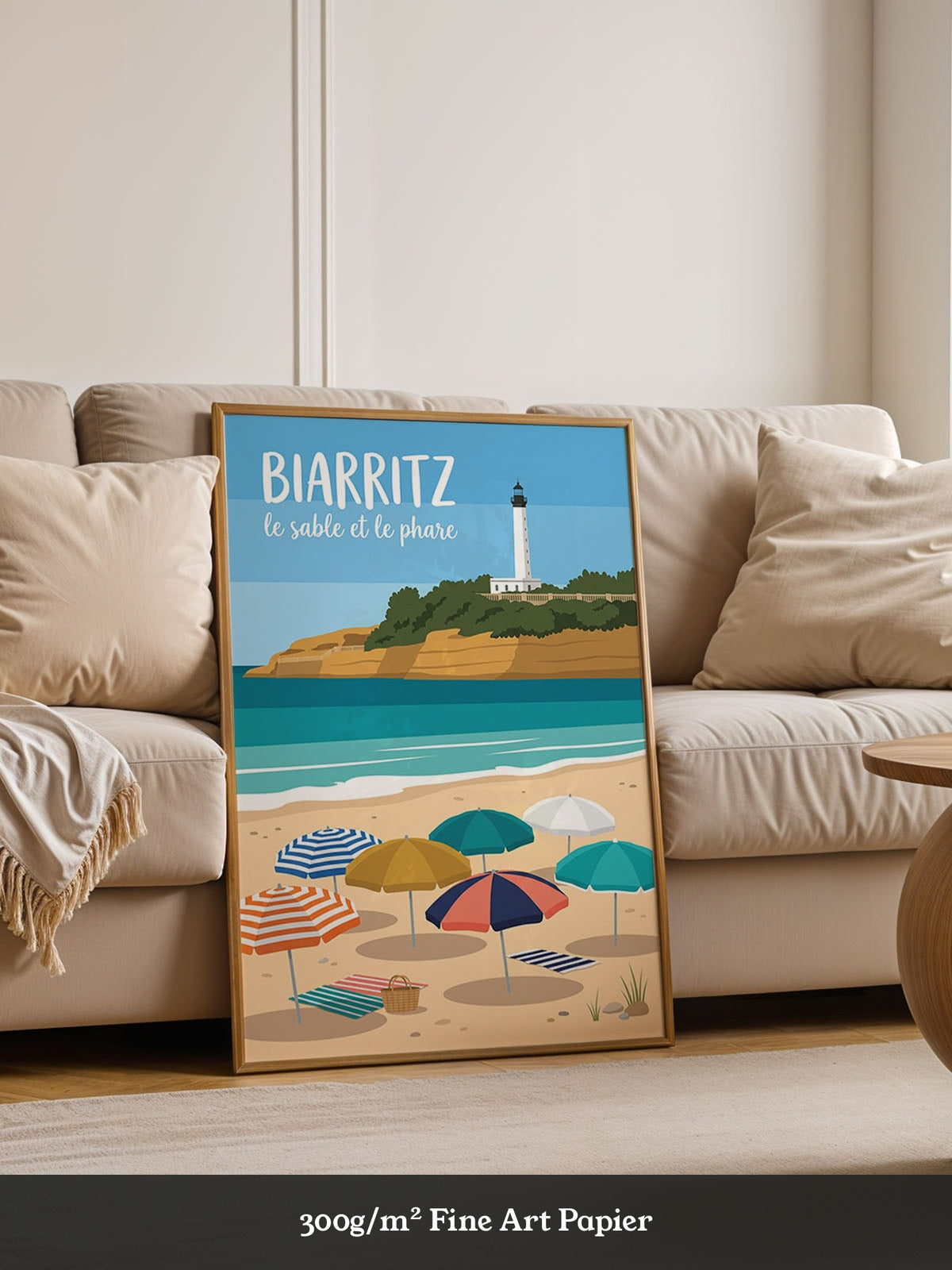 Biarritz Strand Leuchtturm