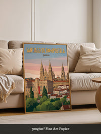 Santiago Kathedrale Pastellfarben