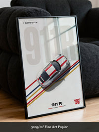 Retro Sportwagen Draufsicht