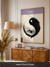 Yin Yang Berge Tintenmalerei