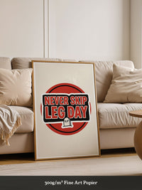 Leg Day Fitness Spruch
