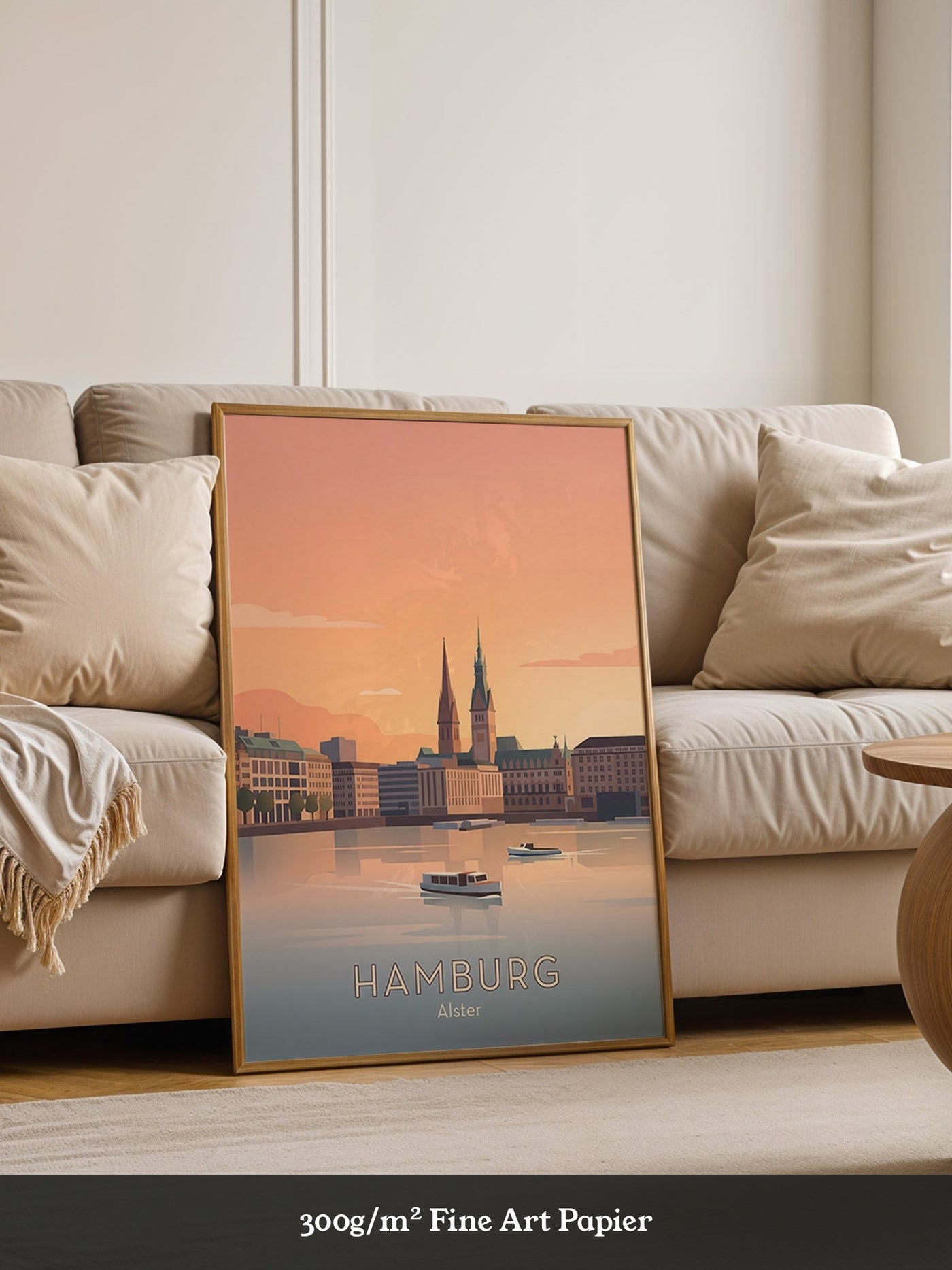 Hamburg Alsterabend Orange