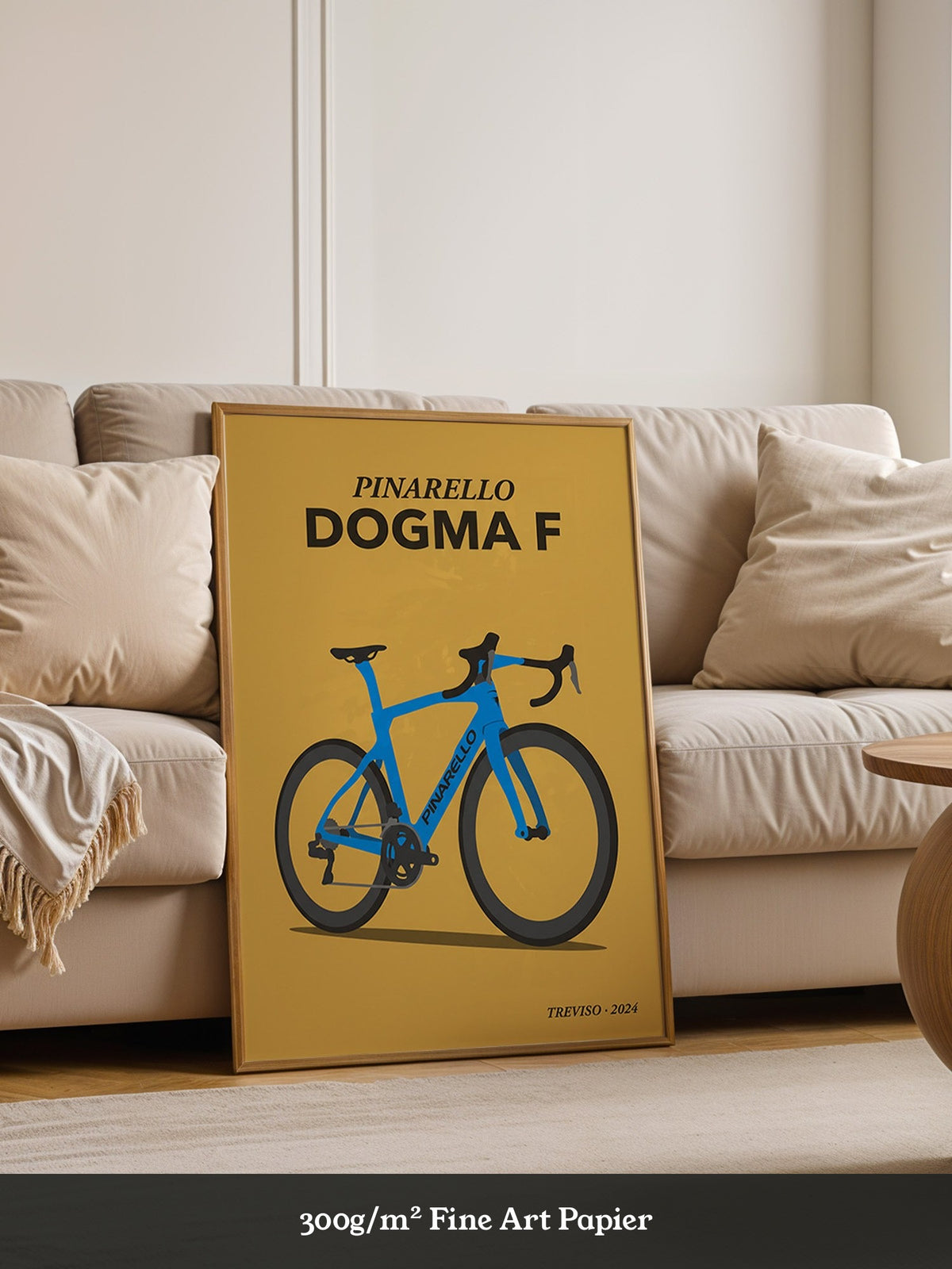 Rennrad Illustration Blau
