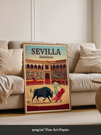 Stierkampf Sevilla Retro