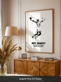 Basketballspieler Geometrisch S/W