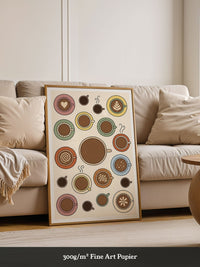Kaffeetassen Illustration Bunt