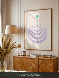 Linienkreis Minimalismus Pastell