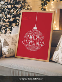 Weihnachtskugel Rot Ornamente