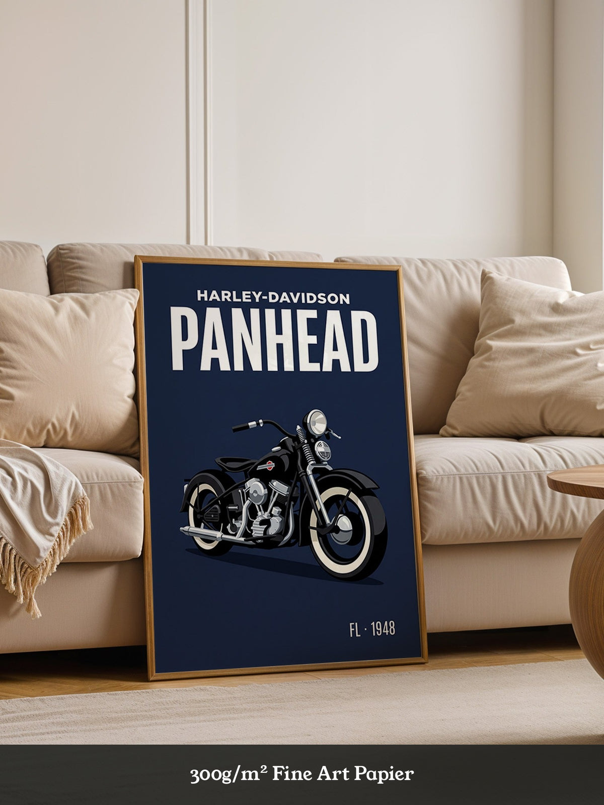 Motorrad Vintage Stil Schwarz